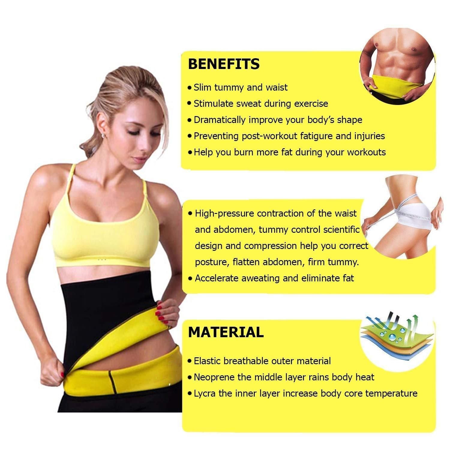 Sweat Belt - Hot Body Shaper Belly Fat Burner For Men & Women –